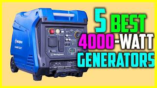 ✅Top 5 Best 4000Watt Generators in 2024  The Best 4000Watt Generators Reviews [upl. by Ahsinahs]