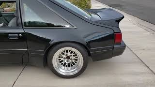 1988 Ford Mustang LX Maier Widebody Foxbody walk around [upl. by Kenison]