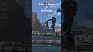 Liberty prime kills behemoth youtubeshorts gaming falloutgame fallout4 ￼ [upl. by Saravat]