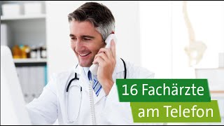 AOKClarimedis 16 Fachärzte am Telefon [upl. by Gawain905]