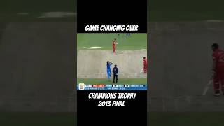 Game changing over of champions trophy final shorts cricket cricketlover [upl. by Acinomal]