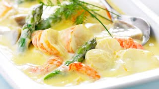 Recette  Langouste à la crème [upl. by Obmar]