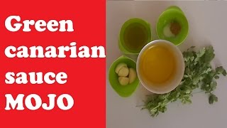 Green Canarian mojo sauce recipe with cilantro [upl. by Sherrod]