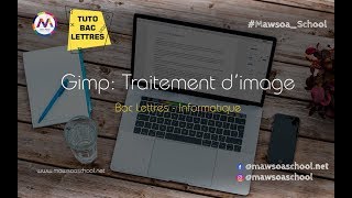 Tuto BAC LETTRES P2 Gimp Filtre  ajouter texte  transformation  clonage [upl. by Analah990]