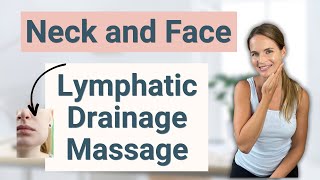 Lymphatic Drainage Massage for Face Head amp Neck Swelling or Lymphedema  By a Lymphedema Therapist [upl. by Adiel531]