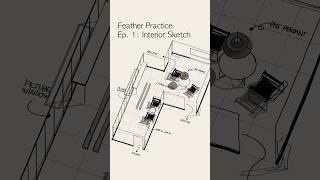 Feather Practice Ep1 Interior Sketch feather3d feather interiordesign [upl. by Tsyhtema]