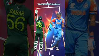 Virat Kohli compare with Babar Azam 🔥😱 cricket shorts cricketlover icc [upl. by Clie113]