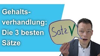 Gehaltsverhandlung Die 3 besten Sätze  M Wehrle [upl. by Gardy]