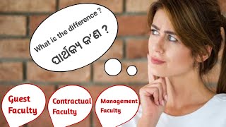 What is the difference between Guest Faculty and Contractual Faculty  Management Faculty [upl. by Hazel]