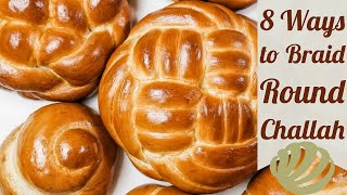 How to Braid Round Challah  8 Ways to Make Challah for Rosh Hashana [upl. by Illak]