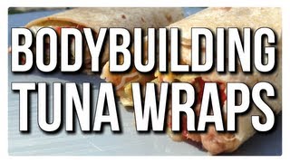 BODYBUILDING SNACK FOR STUDENTS 5 MINUTE TUNA WRAPS [upl. by Annayt]