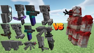 Hijacked Golem Scape and Run Parasites MOD VS Cavern II MOD in MINECRAFT1vs1 minecraft vs [upl. by Yl]