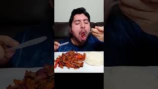 Lomo saltado delicious Peruvian dish mukbang peru shorts [upl. by Smada898]