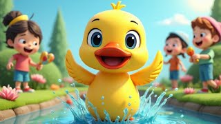 Quack Along with The Waddling Duck  A Cheerful Kids Song with Dancing and Splashesquot [upl. by Anihsat]