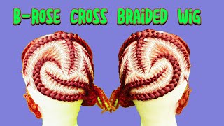 How to make this Brose Cross Braided Wig [upl. by Kermit223]