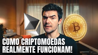 Como Criptomoedas REALMENTE Funcionam  Bitcoin explicada PARA INICIANTES [upl. by Spielman102]