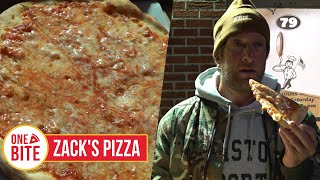 Barstool Pizza Review  Zacks Pizza Randolph MA [upl. by Jadd]