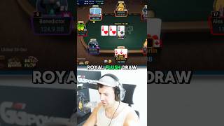 ROYAL FLUSH VS FLUSH 🤯 poker shorts [upl. by Ziguard]