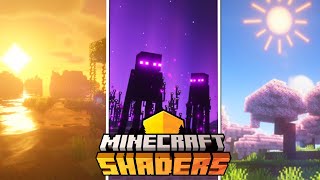 ðŸ„TOP 5 MELHORES SHADERS de MINECRAFT  Os Mais Lindos 1201 [upl. by Grayce]