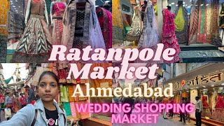 Ratanpole Shopping Market Ahmedabad  LehengaGownSaree Market  Wedding Shopping Market [upl. by Cadmann]