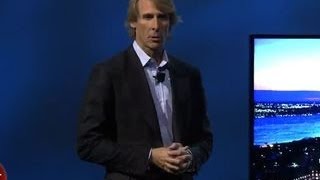 Michael Bay quits Samsungs press conference [upl. by Yaner738]