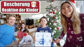 Geschenke auspacken 😍 Reaktion der Kinder  Bescherung Heiligabend Weihnachten 2018  Mamiseelen [upl. by Aiyot113]