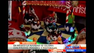 México celebra la navidad con tradicionales posadas piñatas y pastorales [upl. by Nawiat883]