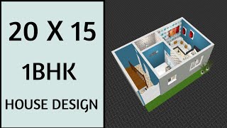 20x15 House Plan ll 30 Gaj ll 300 Sqft House Design ll 20x15 House Design [upl. by Ianteen]