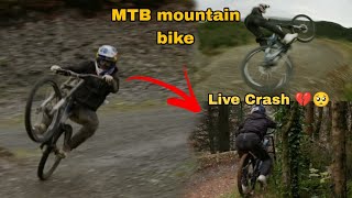 MTB mountain bike in live Crash 💔🥺 [upl. by Odie]