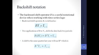 Backshift Notation in Time Series [upl. by Nairim488]