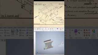 Day 2 of completing a drawing textbook cad engineering solidworks autodesk drawing dailyvlog [upl. by Wald307]