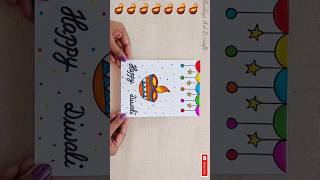 Easy Diwali Card making diwalidiyadrawing shorts ytshorts diy howtomake whitepaper trending [upl. by Carlee710]