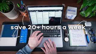 4 ONEMINUTE Habits That Save Me 20 Hours a Week  Time Management For Busy People [upl. by Yalonda761]