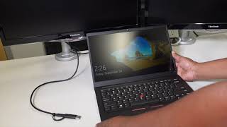 How to set up your Lenovo ThinkPad USB C with USB A Dock [upl. by Hassin624]