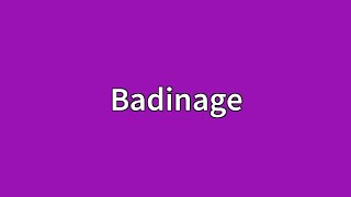 Badinage Meaning [upl. by Robinette230]