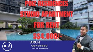 Poiz Residences  Studio apartment for rent [upl. by Nycila102]