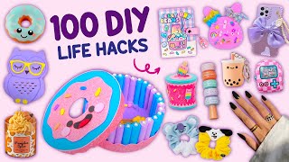 100 DIY  EASY LIFE HACKS AND DIY PROJECTS YOU CAN DO IN 5 MINUTES  CARDBOARD CRAFTS HOME DECOR [upl. by Pirali52]