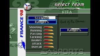 FIFA 98 SEGA Genesis Rangers Scottish League Part 1 Walkthrough [upl. by Mitchell]