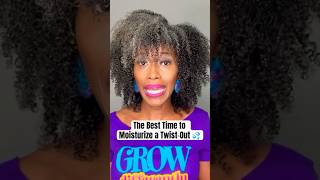 Two Strand Twist Out Maintenace Tip naturalhair naturalhairstyles moisturizer [upl. by Gnuhp]