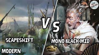 Scapeshift VS Mono Black Midrange MTG Modern [upl. by Ennaitak]