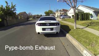 2014 Mustang V6 PypeBomb Axle Back Exhaust [upl. by Eleanore661]