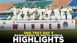 Full Highlights  Bangladesh vs South Africa  2nd Test Day 3  M3H1K [upl. by Spratt]