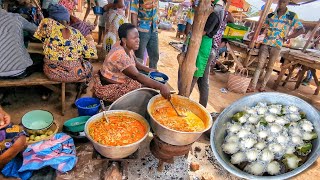 Most Delicious street tour in Atakpame plateau Region Rural Togo West Africa [upl. by Torrey926]