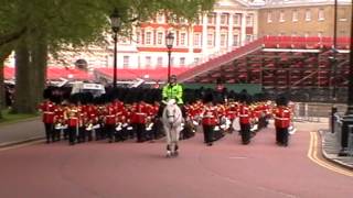 Trooping the Colour rehearsal May 2012  march off [upl. by Drarej912]