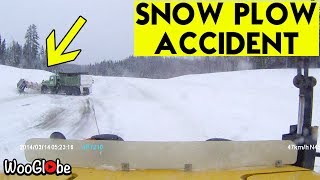 Snow Plow accident New Brunswick Canada [upl. by Rahs]