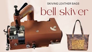 Leather Bag Making  bell skiver [upl. by Nylhsoj848]