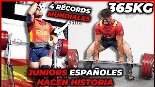 2 RÉCORDS MUNDIALES 🌍 Antonio Pérez 335 SQUAT  Andrés Castellón Deadlift 2024 [upl. by Esilrac]