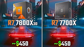 RYZEN 7 7800X3D vs RYZEN 7 7700X  Test in 6 Games [upl. by Nwahsem]