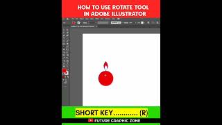 Use of rotate toolAdobe illustrator shorts youtubeshorts rotation [upl. by Tabib331]