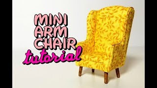 Miniature Upholstered Arm Chair with Free Template Subscriber Requested [upl. by Acireed957]